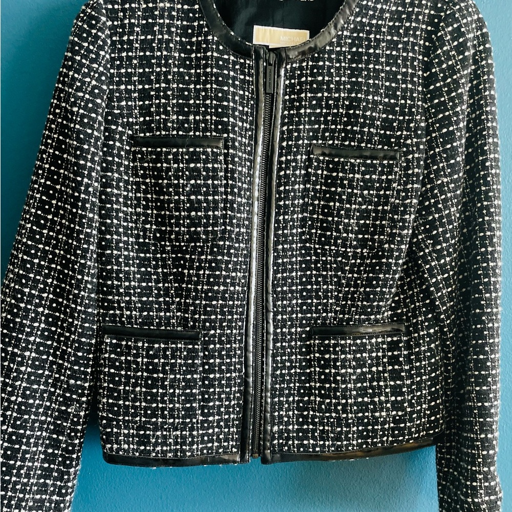 Michael Kors Cropped Tweed Jacket